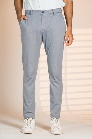 steel grey trousers