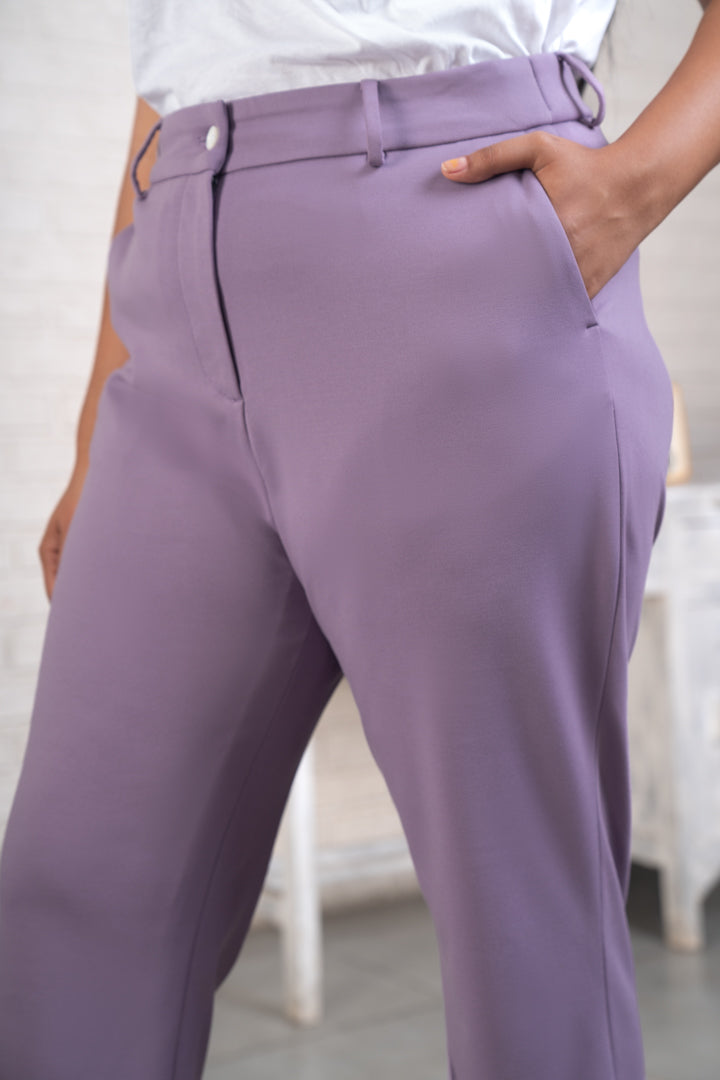 Buy Women's Lilac Power Stretch Pants Online In India