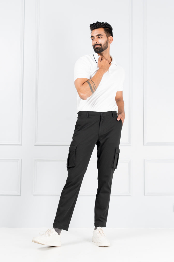 black cargo pants