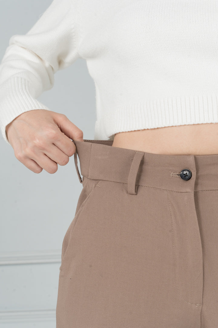 khaki stretch chinos pants