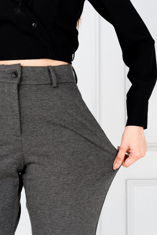charcoal grey pants women's