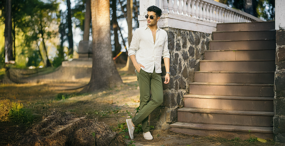 olive green pant matching shirt