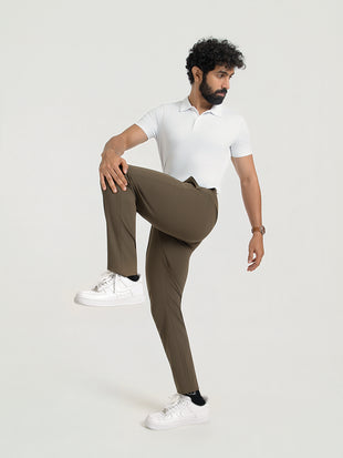 Highland Olive Slim Fit Lightweight Power Stretch Pants
