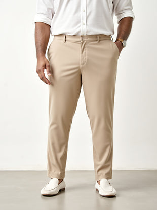 Peanut Brown Plus Size Power-Stretch Pants