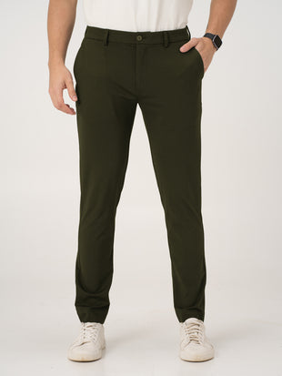 Highland Olive Slim Fit Lightweight Power Stretch Pants