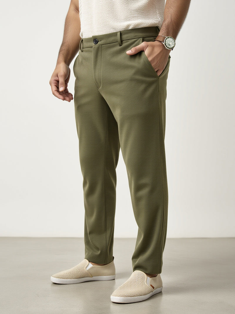 Military Green Plus Size Power-Stretch Pants