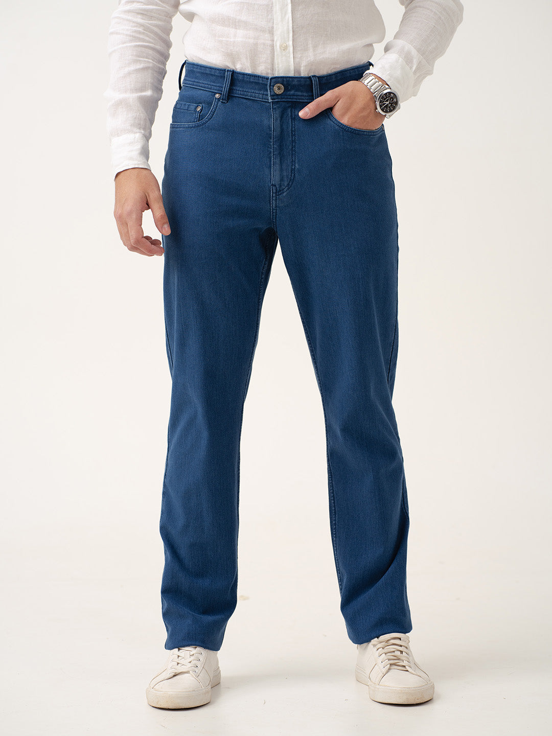 Horizon Blue Pro-Stretch Relaxed Fit Jeans