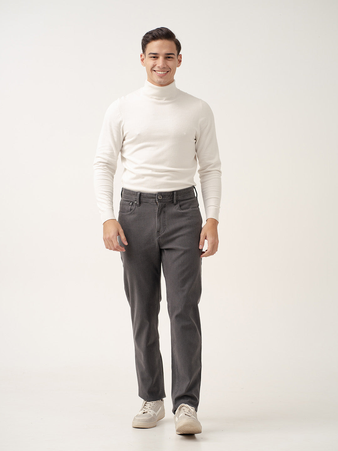 Voyager Grey Pro-Stretch Relaxed Fit Jeans