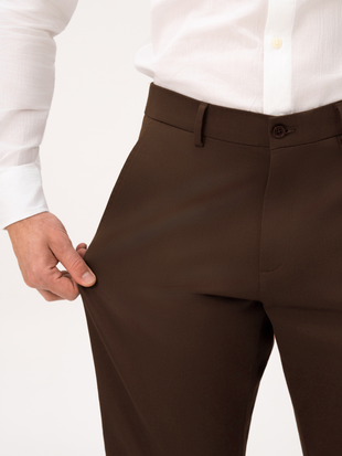 Noble Brown Stretch Chinos