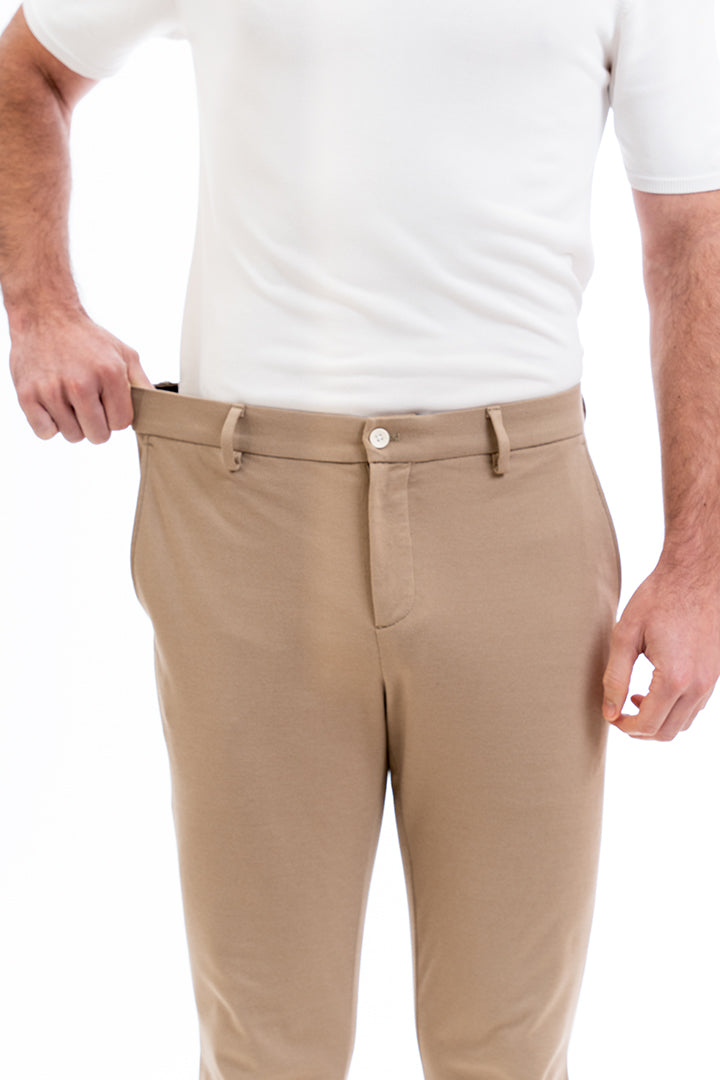 Khaki Power Stretch Slim Fit Pants
