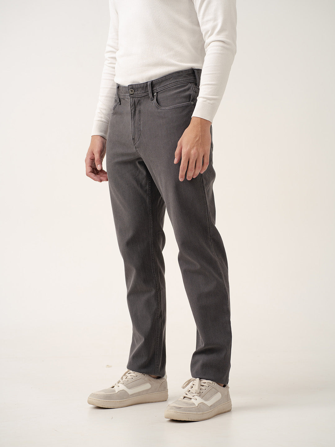 Voyager Grey Pro-Stretch Relaxed Fit Jeans