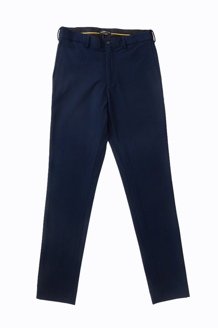 Navy Blue Slim Fit Stretch Formal Pants
