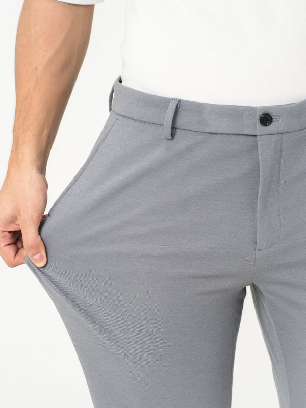 Light Grey Slim Fit Power Stretch Pants