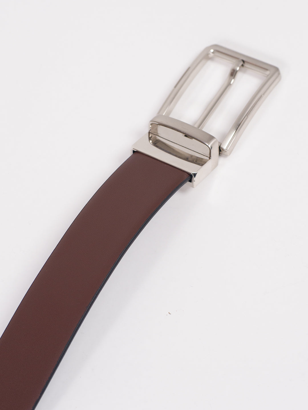 Truffle Brown Leather Reversible Belt