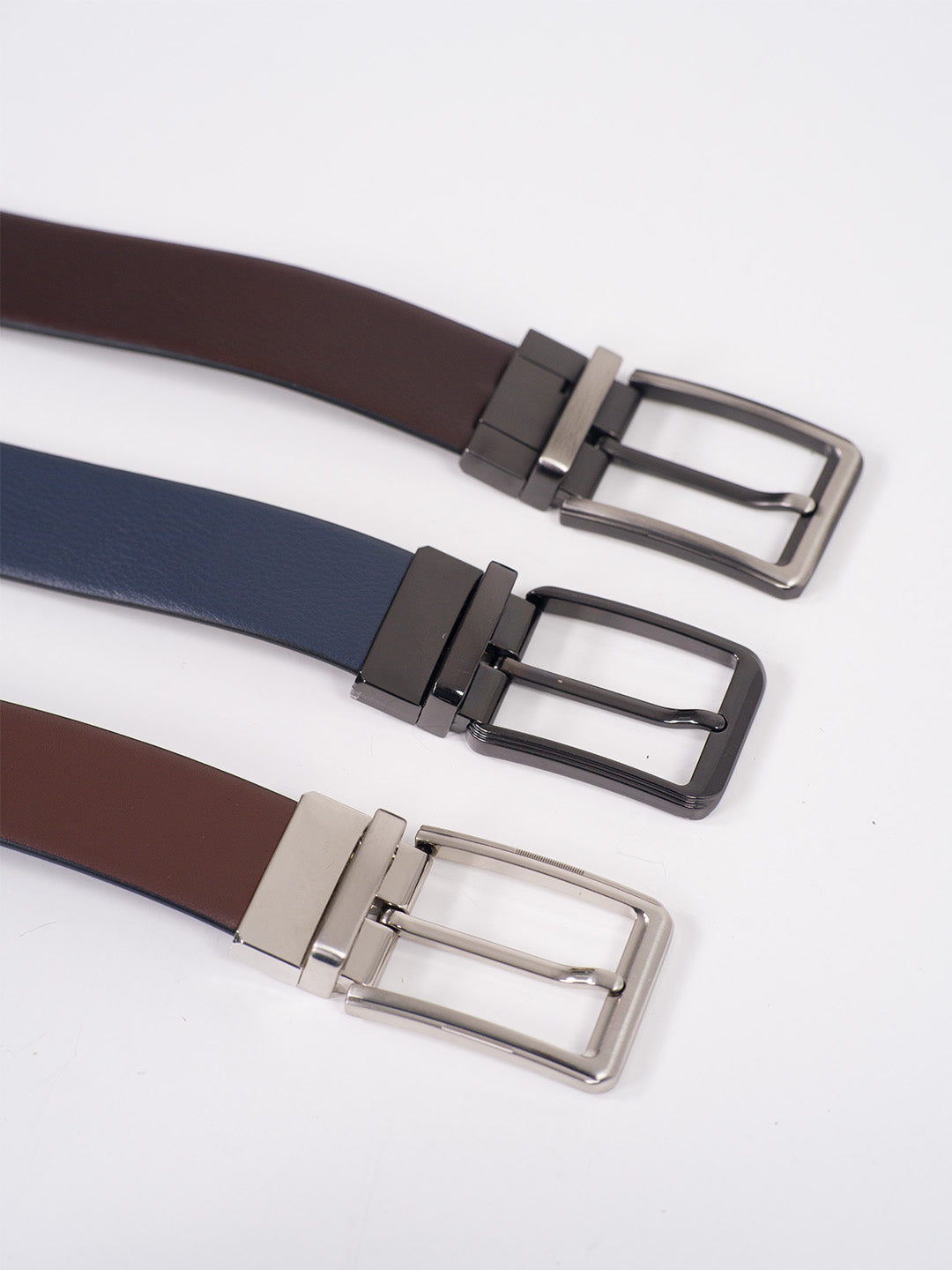 Truffle Brown Leather Reversible Belt