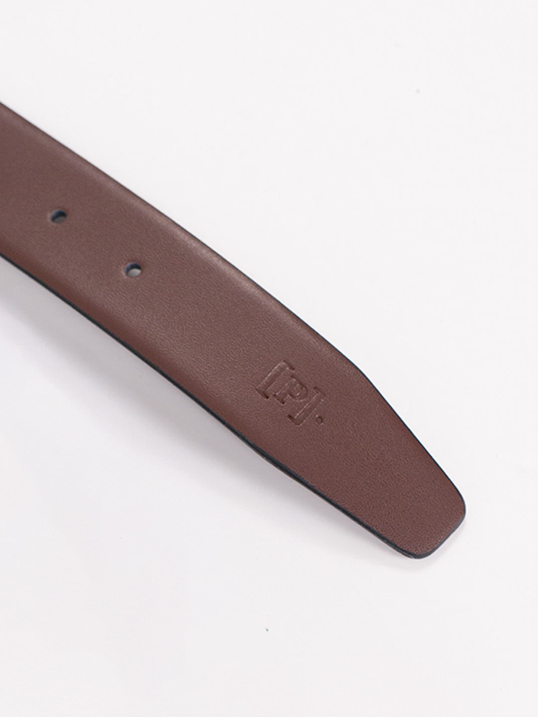 Truffle Brown Leather Reversible Belt