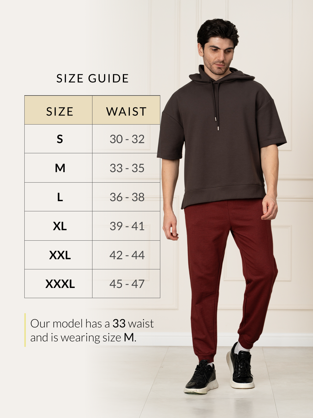 Aurora Red Melange Tapered Fit Joggers