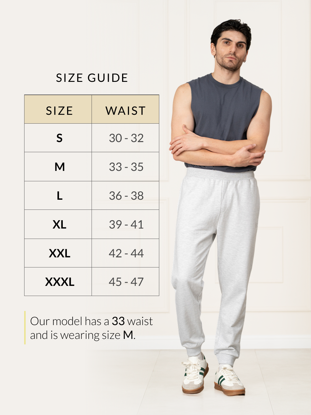 Axel Grey Melange Tapered Fit Joggers