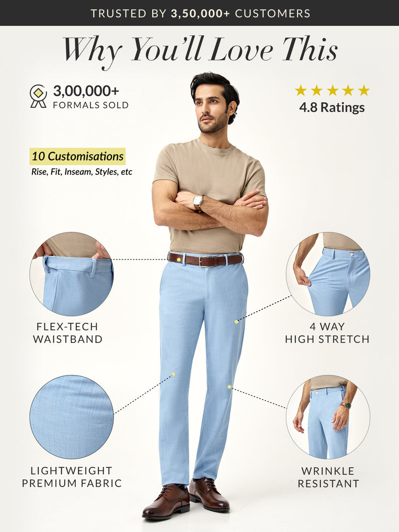 Bali Blue Business Casual Pants