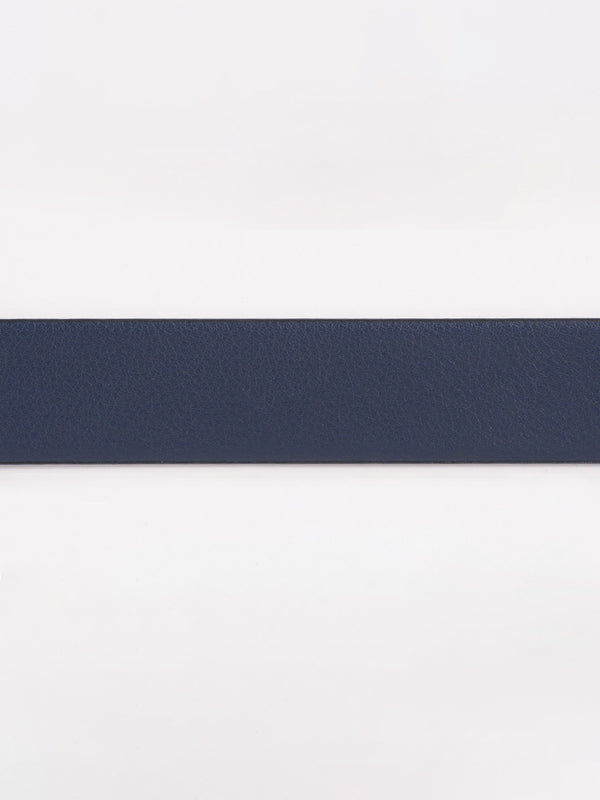 Mystic Blue Leather Reversible Belt