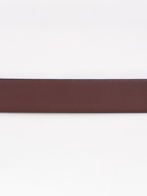 Truffle Brown Leather Reversible Belt
