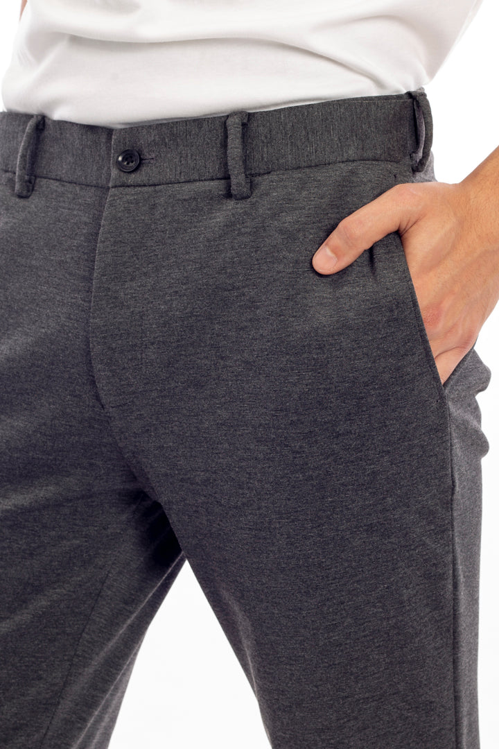 Dark Grey Slim Fit Power Stretch Pants