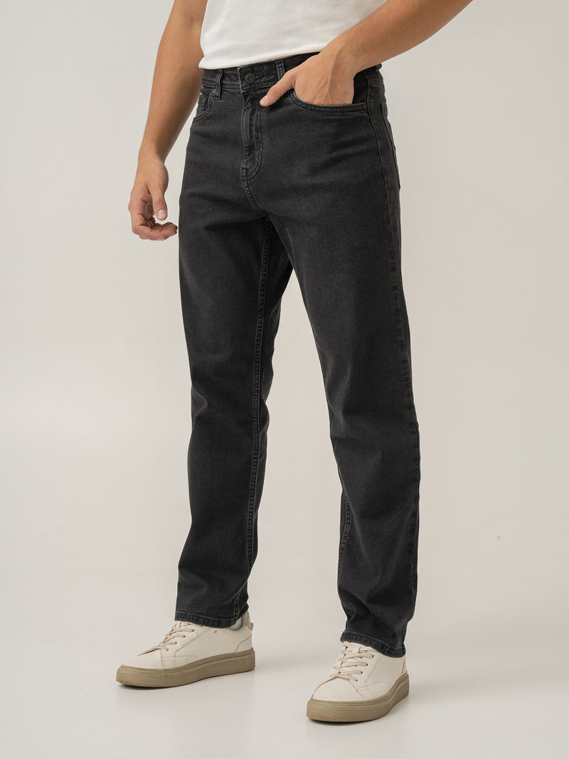 Grunge Grey Relaxed Fit Jeans