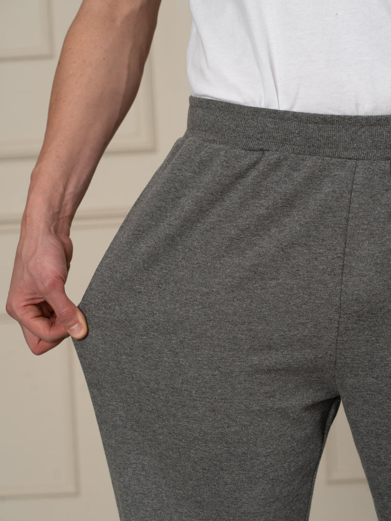 Thorne Grey Melange Tapered Fit Joggers