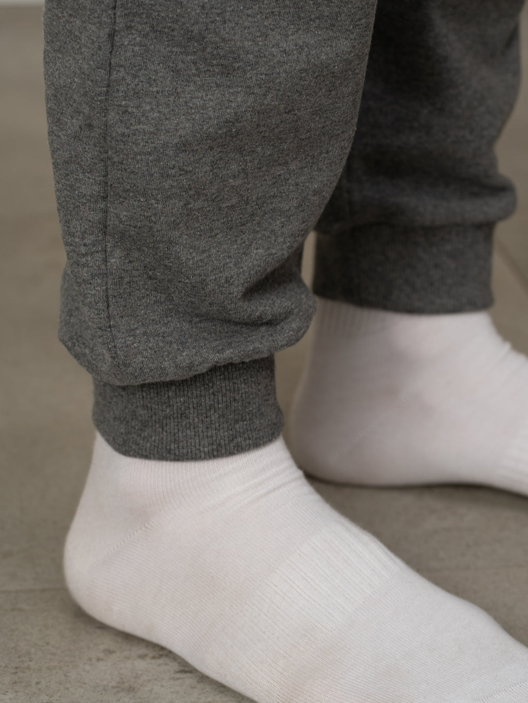 Thorne Grey Melange Tapered Fit Joggers