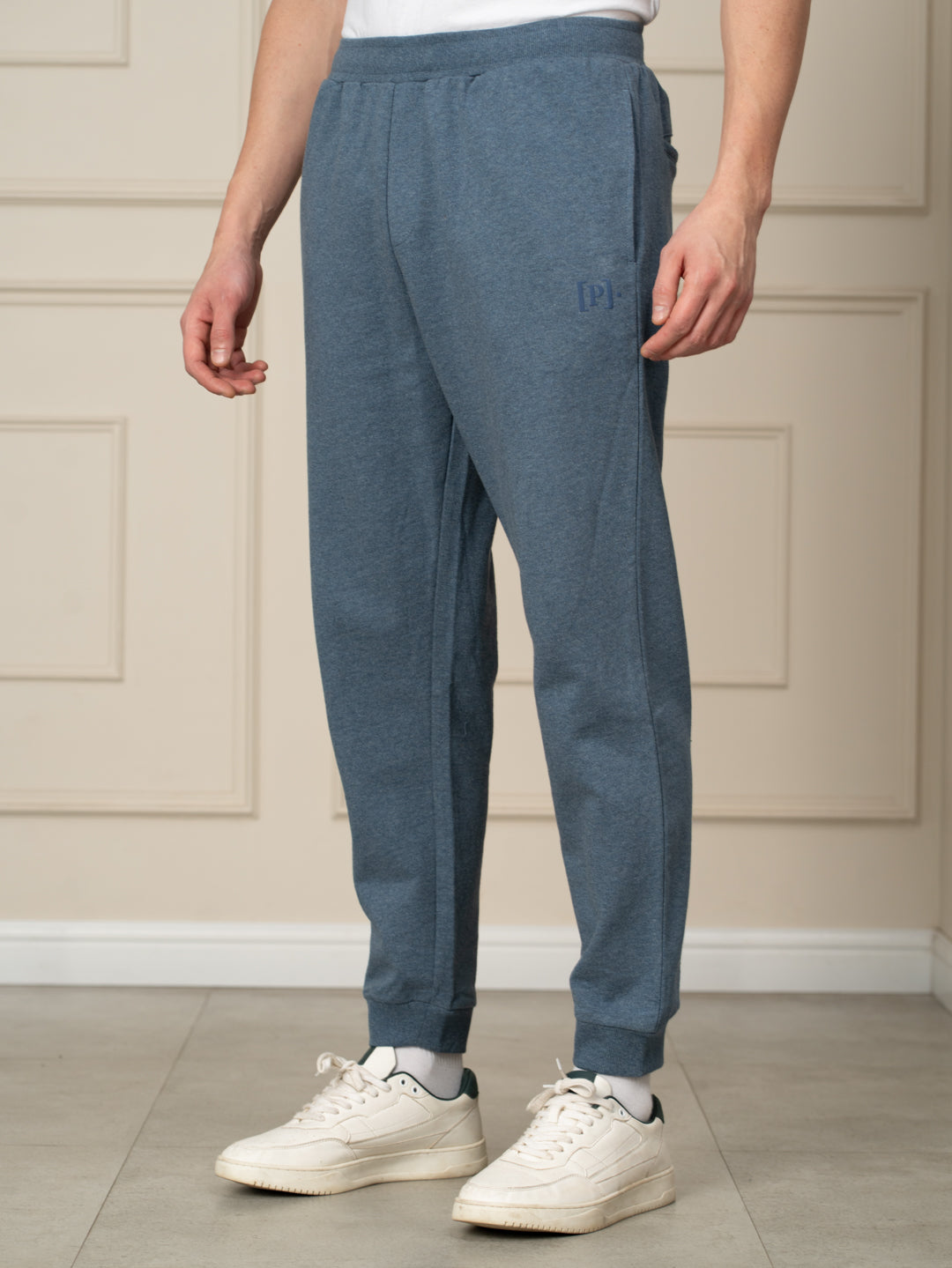 Norse Blue Melange Tapered Fit Joggers