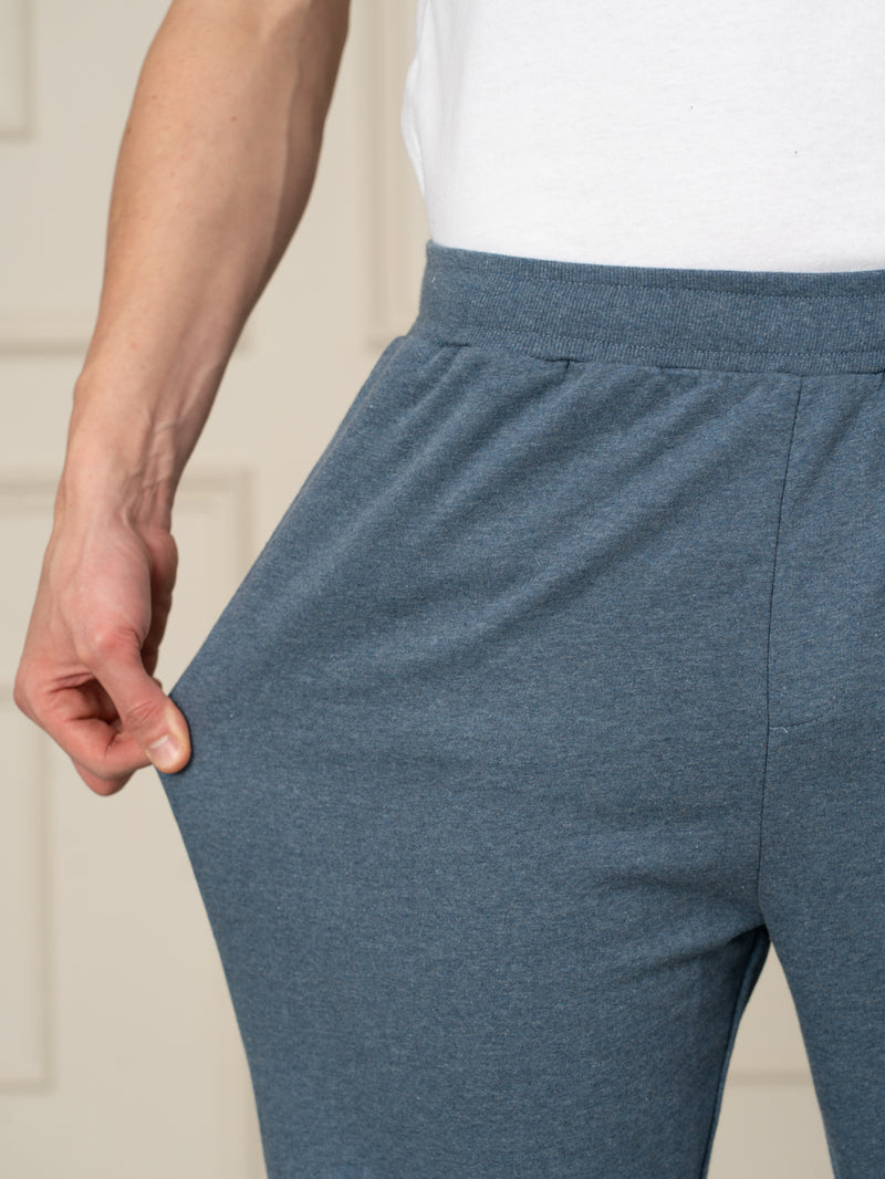 Norse Blue Melange Tapered Fit Joggers