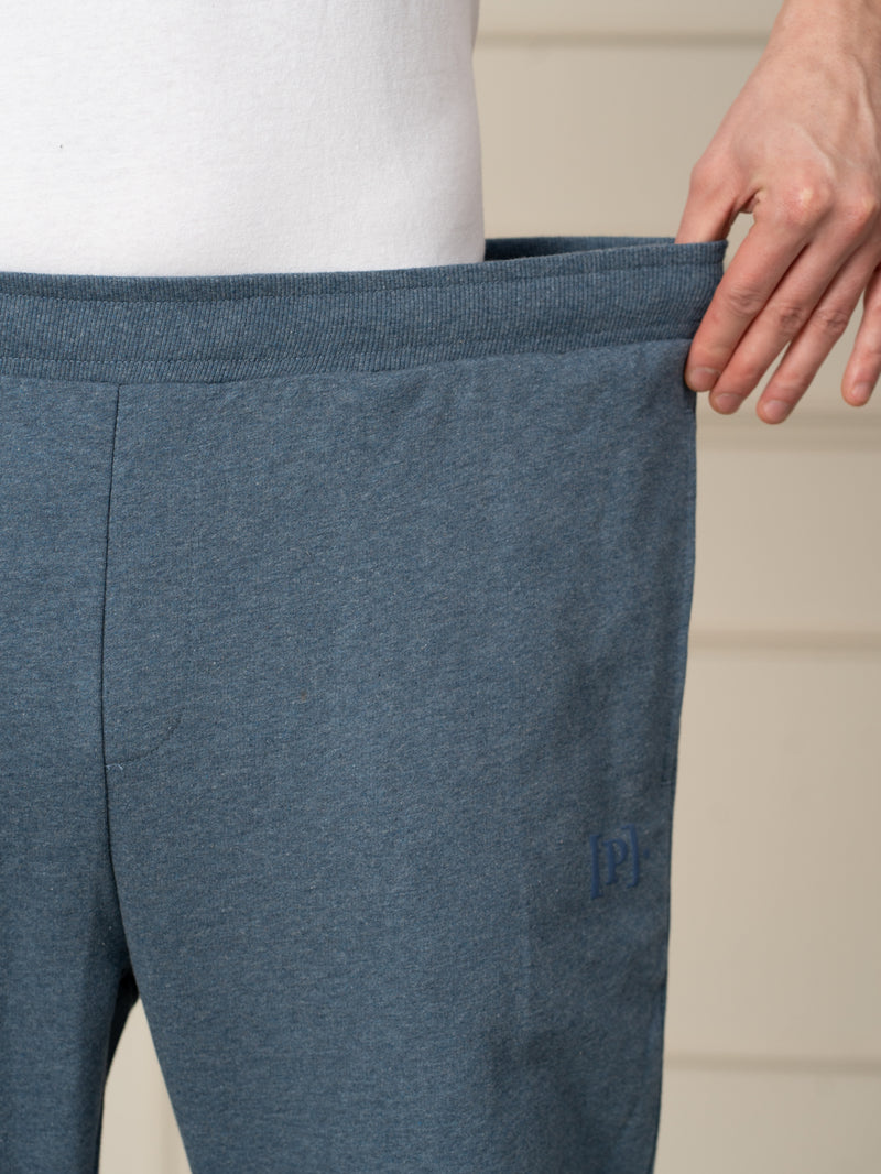 Norse Blue Melange Tapered Fit Joggers