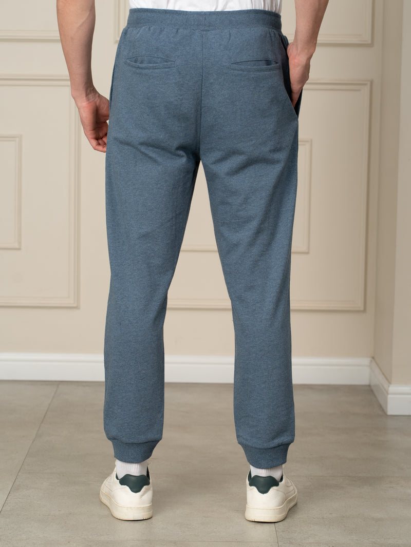 Norse Blue Melange Tapered Fit Joggers