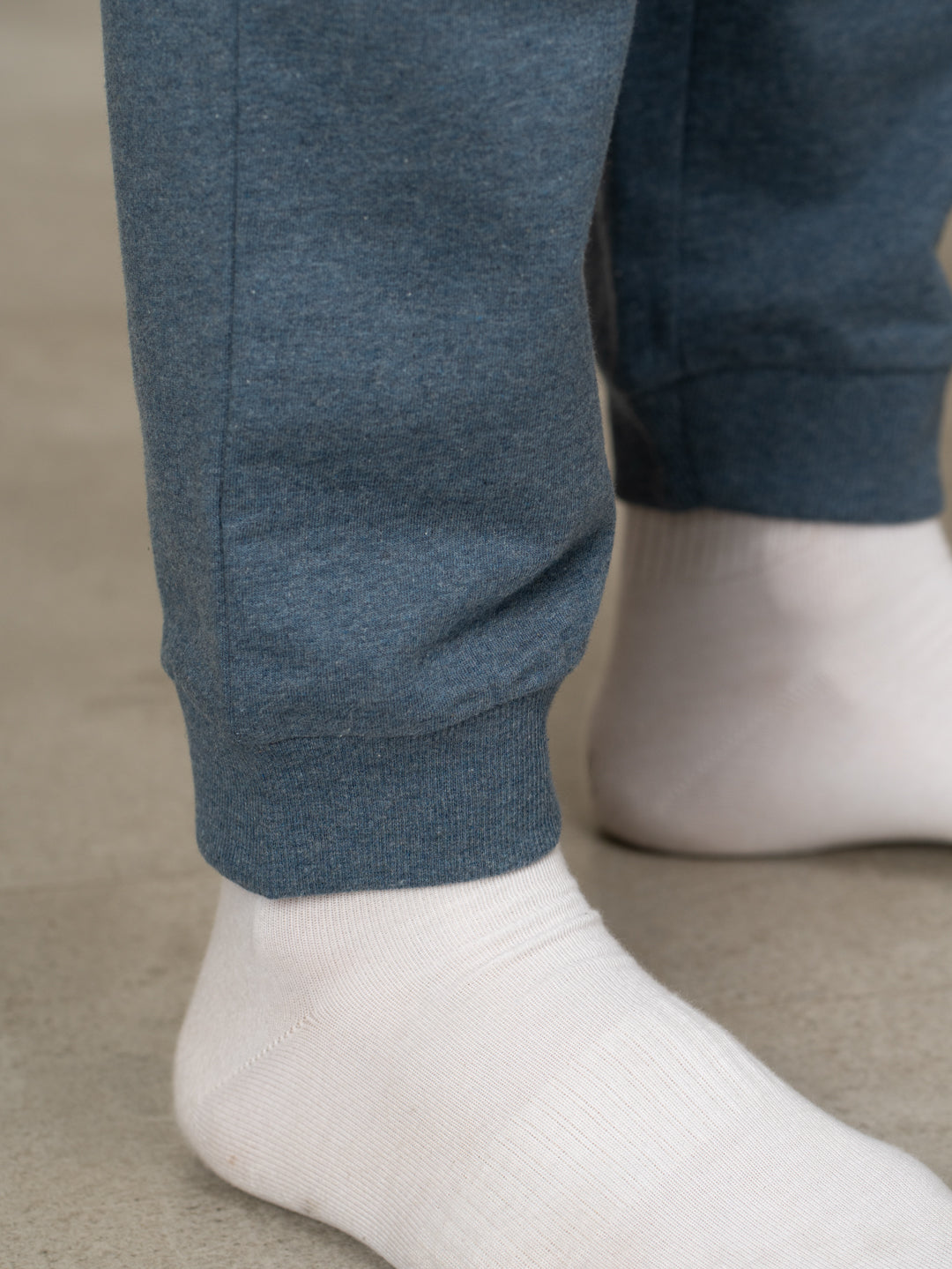 Norse Blue Melange Tapered Fit Joggers