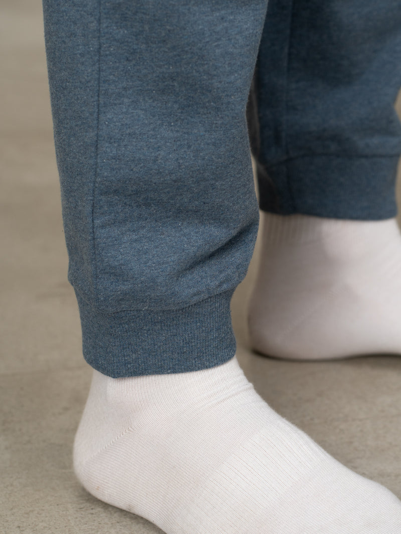 Norse Blue Melange Tapered Fit Joggers