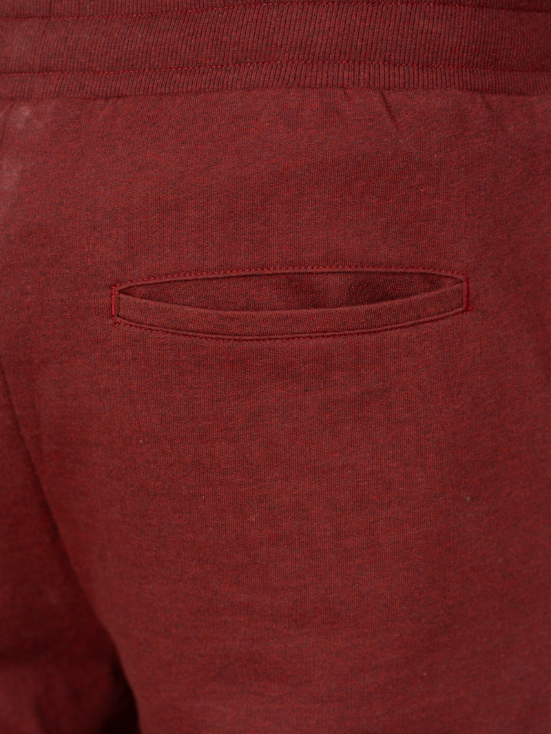 Aurora Red Melange Tapered Fit Joggers