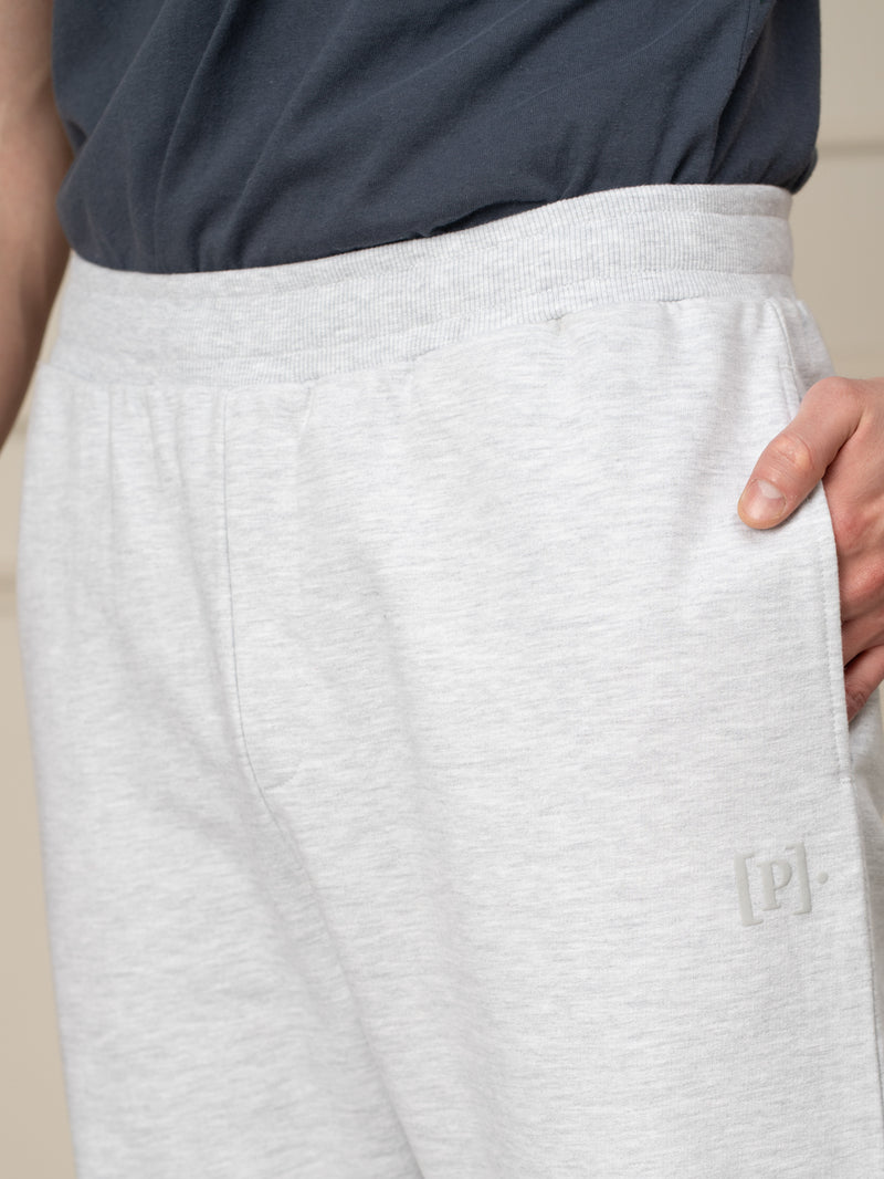 Axel Grey Melange Tapered Fit Joggers