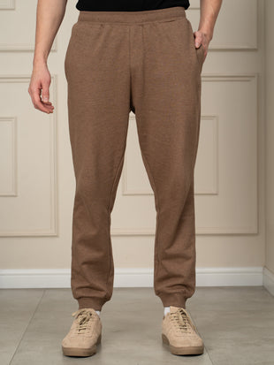 Freya Beige Melange Tapered Fit Joggers