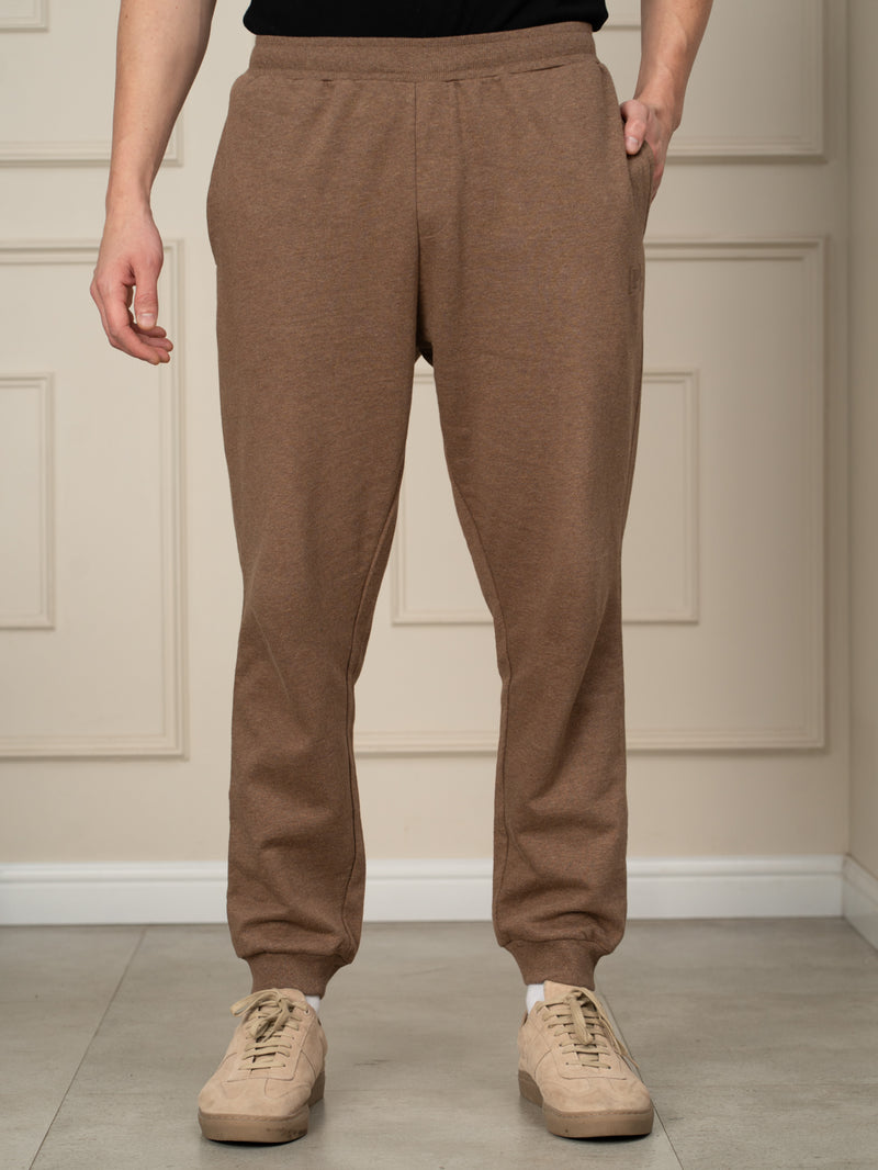 Freya Beige Melange Tapered Fit Joggers