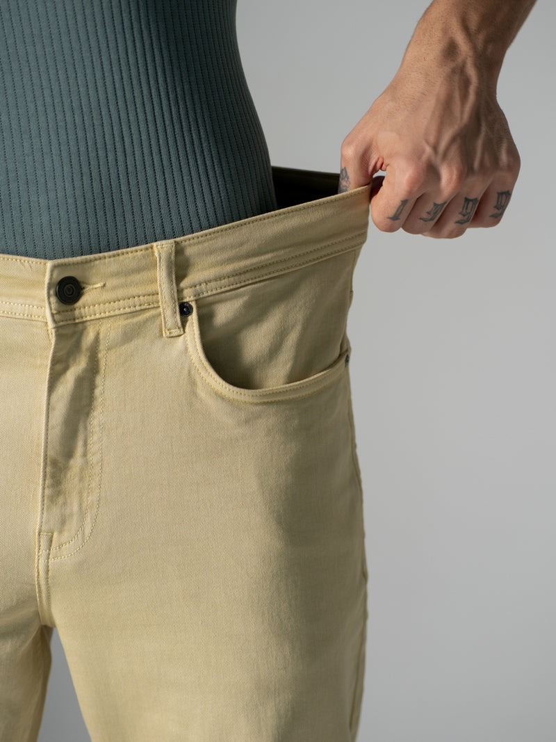 Sunbeam Beige Relaxed Fit Jeans