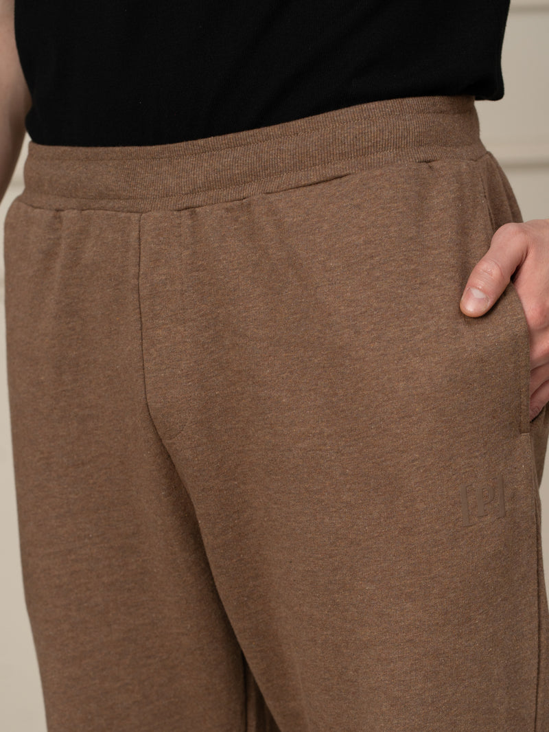 Freya Beige Melange Tapered Fit Joggers