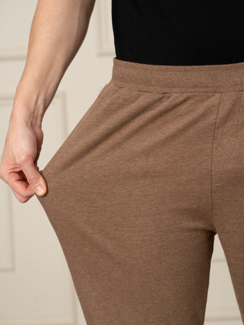 Freya Beige Melange Tapered Fit Joggers