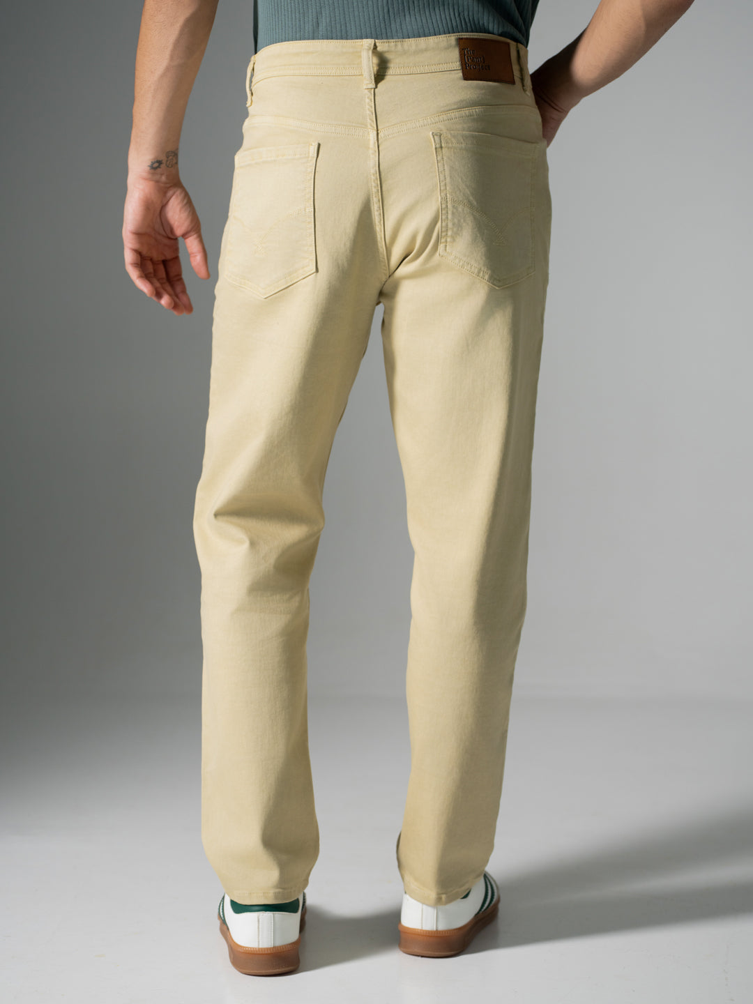 Sunbeam Beige Relaxed Fit Jeans