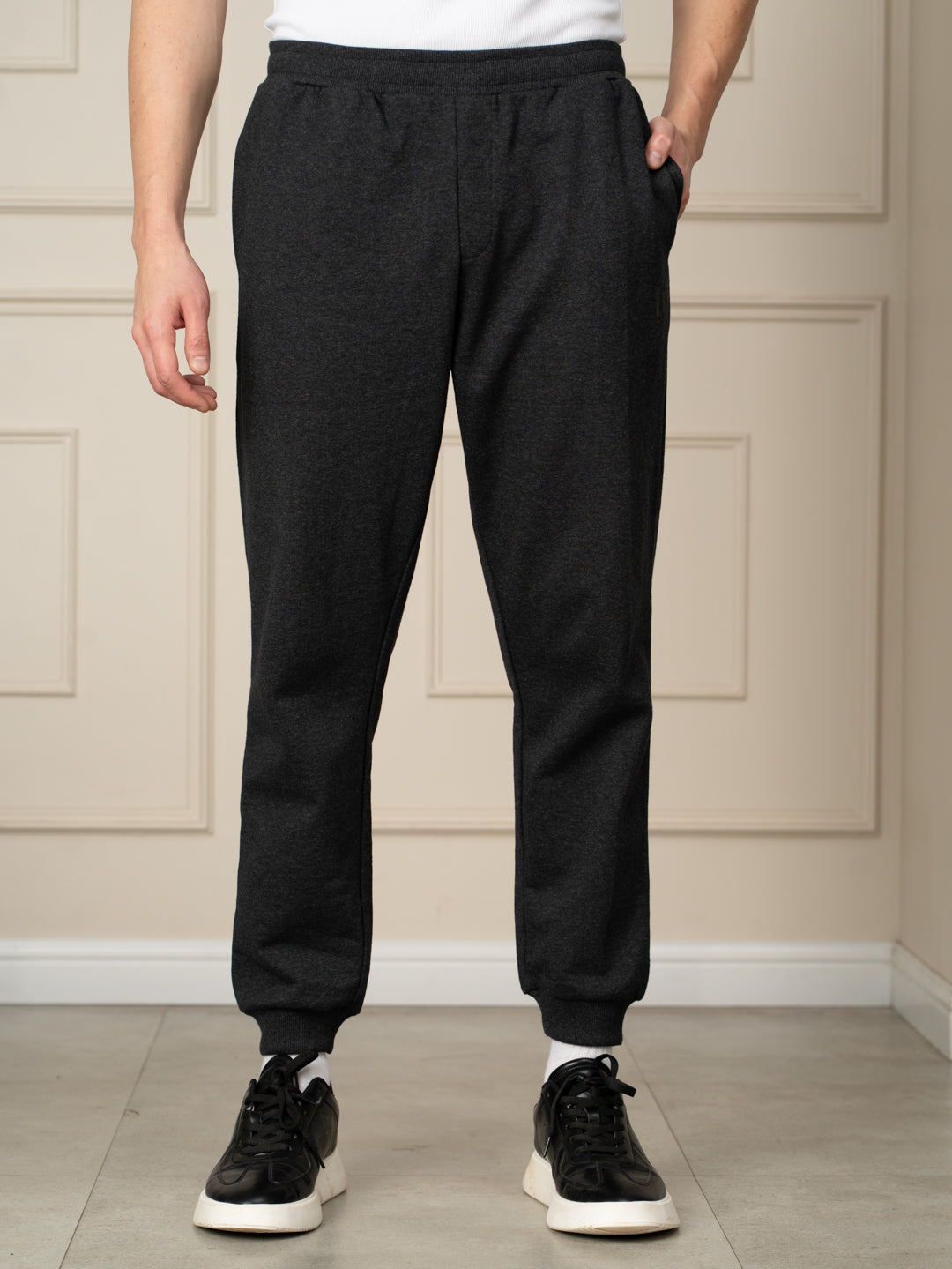 Soren Black Tapered Fit Joggers