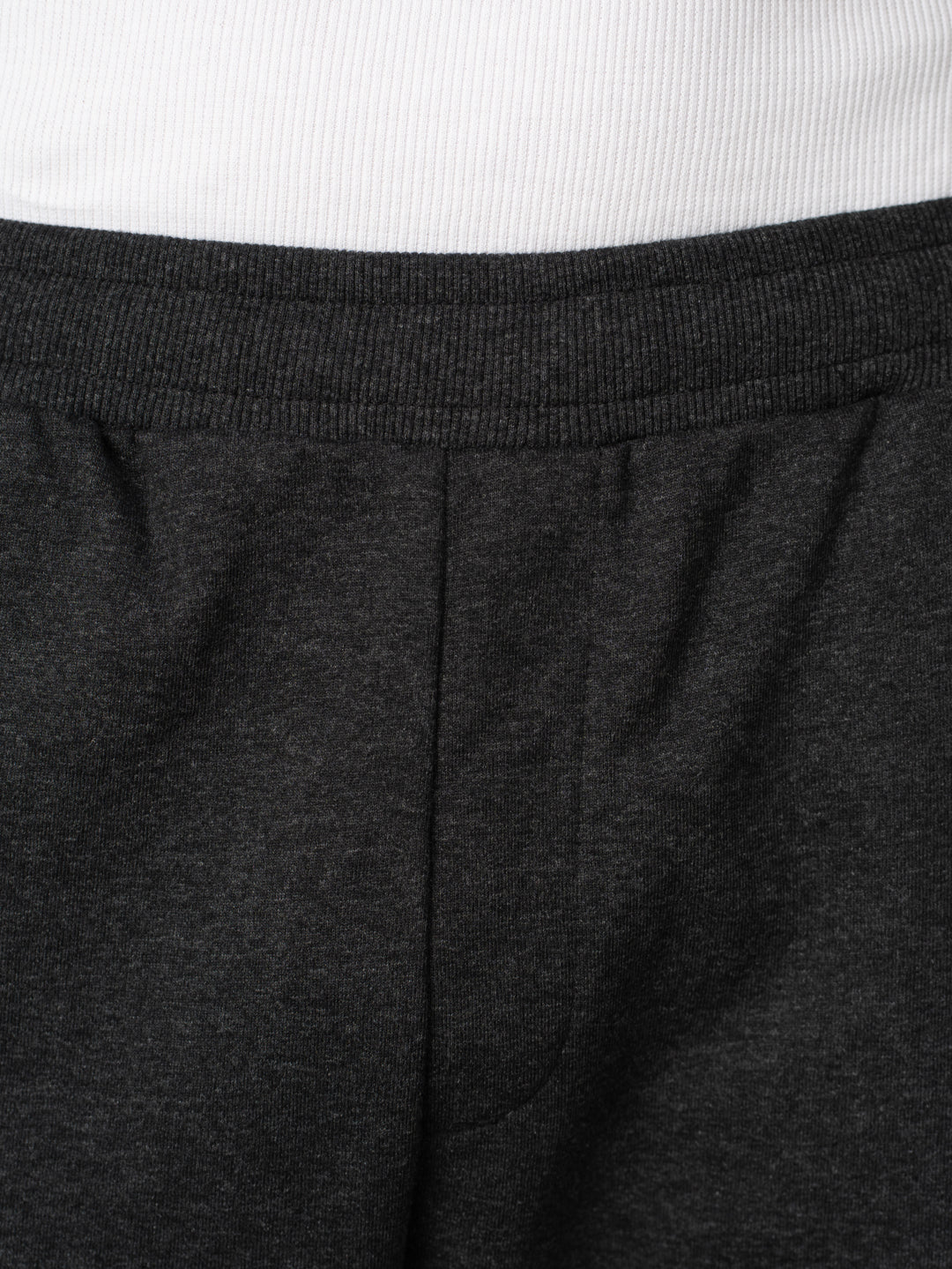 Soren Black Melange Tapered Fit Joggers