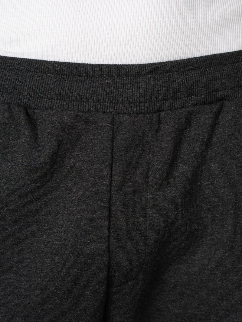 Soren Black Melange Tapered Fit Joggers