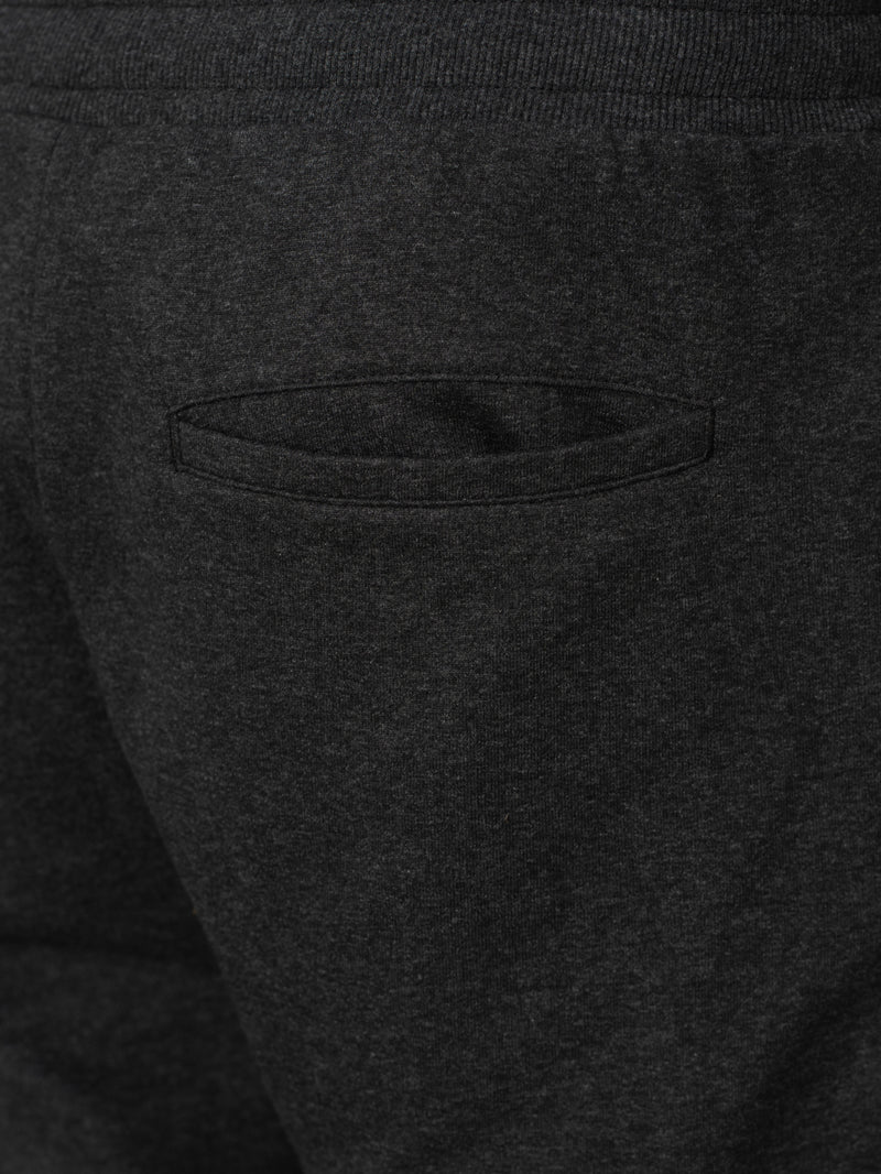 Soren Black Melange Tapered Fit Joggers
