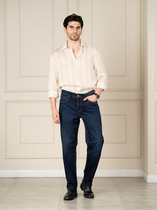 Venice Indigo Whiskered Relaxed Fit Jeans
