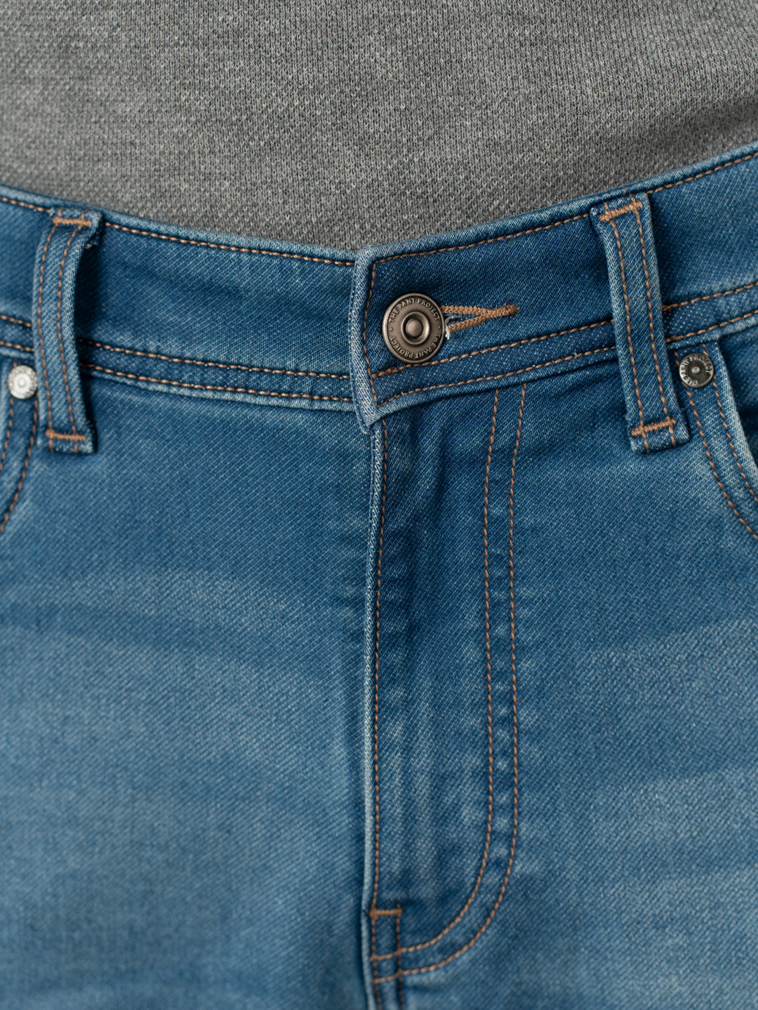 Walking Blue Tinted Whiskered Relaxed Fit Jeans