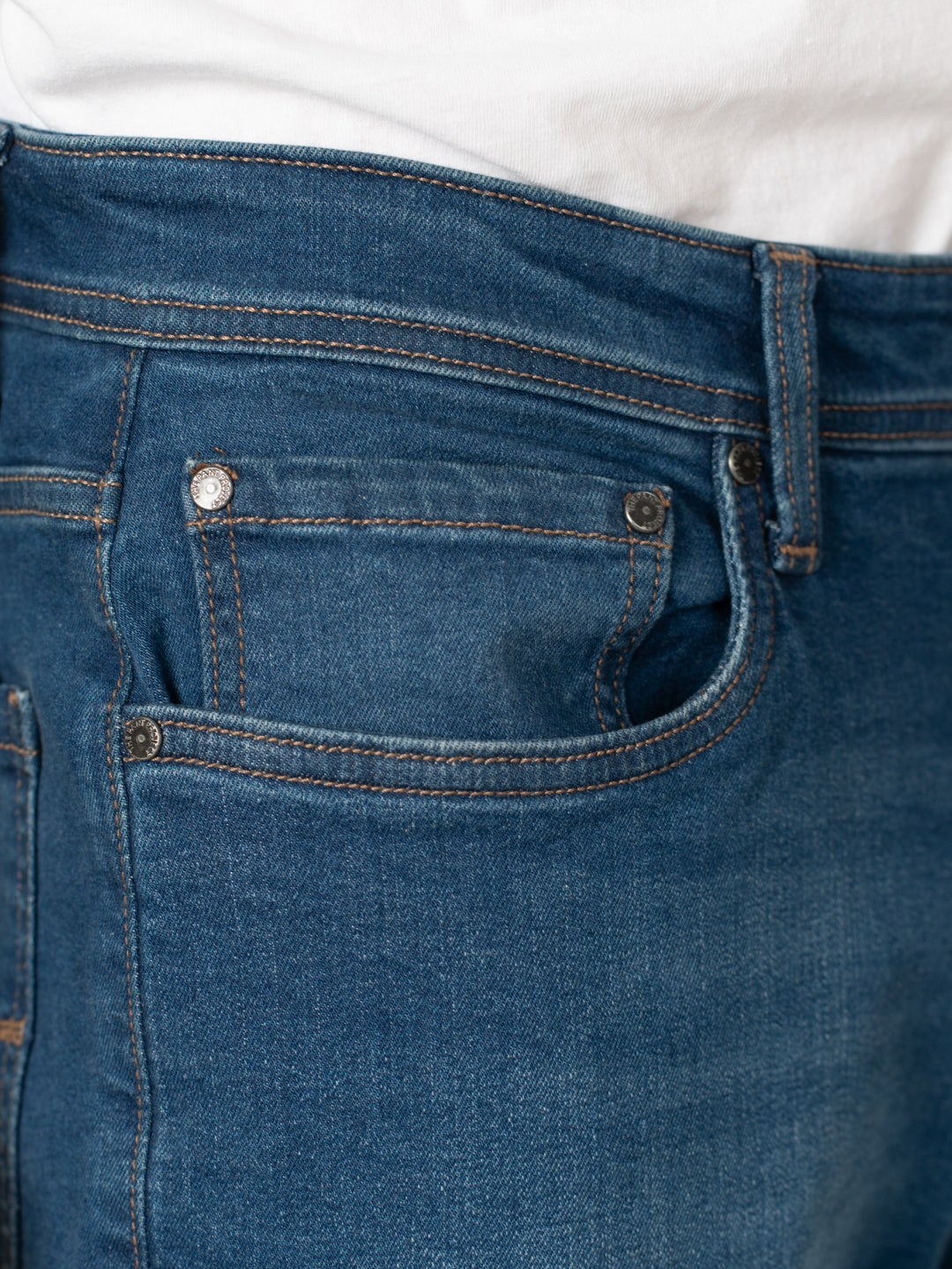 Breaker Blue Whiskered Relaxed Fit Jeans